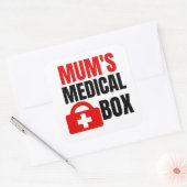 Medizinische Mutter Quadratischer Aufkleber (Umschlag)