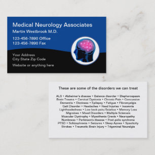 Medizinische Neurologie Neurologe Visitenkarten Visitenkarte