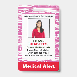 Medizinische Notfall-ID-Karte Foto individuell Ausweis