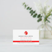 Medizinische Notfalldienste | Rettungswagen Visitenkarte (Stehend Vorderseite)