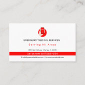 Medizinische Notfalldienste | Rettungswagen Visitenkarte (Vorderseite)