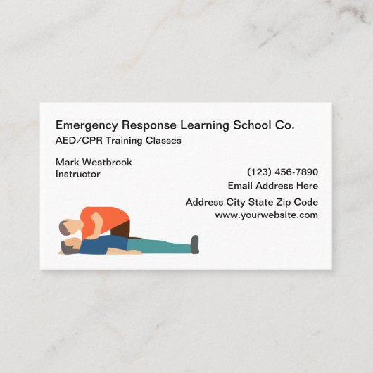 Medizinische Notfallklassen Visitenkarte (Vorderseite)