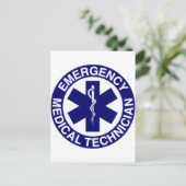 MEDIZINISCHE NOTFALLTECHNIKER EMT POSTKARTE (Stehend Vorderseite)