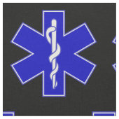 Medizinische Notfalltechniker EMT-Symbol Stoff (Nahaufnahme)