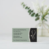 Medizinische Office Doctor Business Cards Moderne Visitenkarte (Stehend Vorderseite)