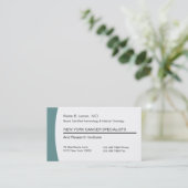 Medizinische Onkologie-Visitenkarten Visitenkarte (Stehend Vorderseite)