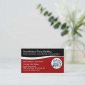 Medizinische Personalberatung Moderne Visitenkarte (Stehend Vorderseite)