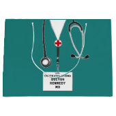 Medizinische personalisierte Fakultät Große Geschenktüte (Vorderseite)