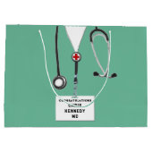 Medizinische personalisierte Fakultät Große Geschenktüte (Rückseite)