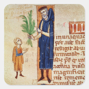 Medizinische Pflanzen Quadratischer Aufkleber