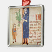 Medizinische Pflanzen Silbernes Ornament (Links)