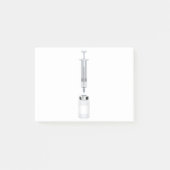 Medizinische Phiole und Spritze Post-it Klebezettel (Vorderseite)