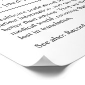 Medizinische Platten Personalisierte Geschenkposte Poster (Ecke)