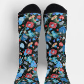 Medizinische Printwerbung mit schwarzem Hintergrun Socken (Oben)