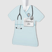 Medizinische Prüfung in hellblauem Blau Ornament (Vorderseite)