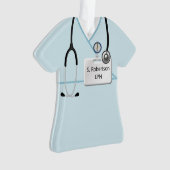 Medizinische Prüfung in hellblauem Blau Ornament (Vorderseite)