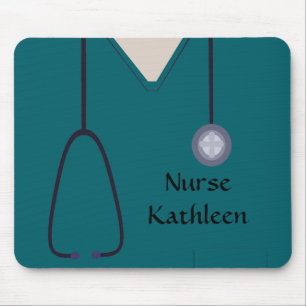 Medizinische Prüfungen Einheitliche Aquamarine Mousepad