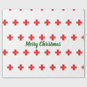 Medizinische quere frohe Weihnachten Geschenkpapier (Flach)