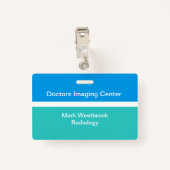 Medizinische Radiologie Labrador Mitarbeiter-ID Ab Ausweis (Rückseite mit Klammer)