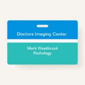 Medizinische Radiologie Labrador Mitarbeiter-ID Ab Ausweis (Rückseite)