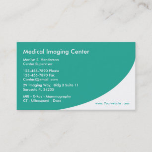 Medizinische Radiologie-Visitenkarten Visitenkarte