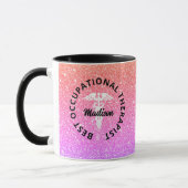Medizinische Regenbogenmonogramm des Arbeitstherap Tasse (Links)