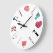 Medizinische Reise Große Wanduhr (Winkel)