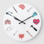Medizinische Reise Große Wanduhr (Vorderseite)