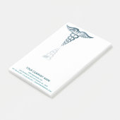 Medizinische Rezeption Design Medizinische Symbole Post-it Klebezettel (angewinkelt)