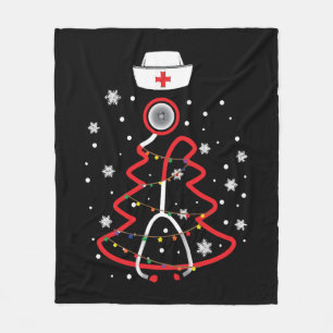Medizinische RN NUrse, frohe Weihnachten Fleecedecke