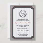 Medizinische SchulAbschluss-Karte Einladung (Vorderseite)