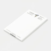 Medizinische silberne post-it klebezettel (angewinkelt)