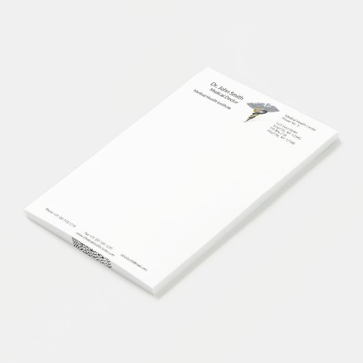 Medizinische silberne post-it klebezettel (angewinkelt)