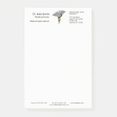 Medizinische silberne post-it klebezettel (Vorderseite)