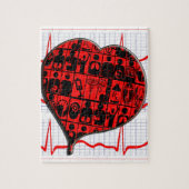 MEDIZINISCHE SPEZIALITÄTEN CCU-HERZ-EKG PUZZLE (Vertikal)