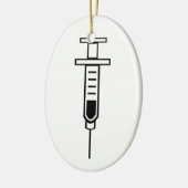 Medizinische Spritze Keramik Ornament (Links)