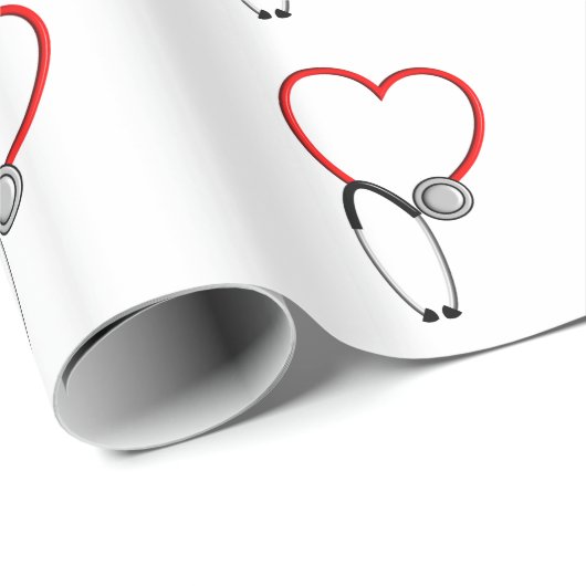 Medizinische Stethoskop-Geschenk-Verpackung Geschenkpapier (Rolleneckpunkt)