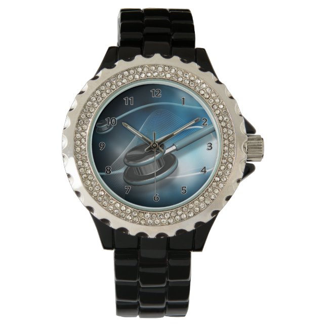 Medizinische Stethoskope für Krankenpfleger Armbanduhr (Vorderseite)