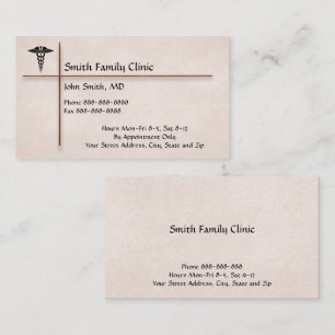 Medizinische Symbol-Visitenkarte des Arztes Visitenkarte