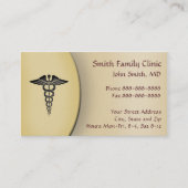 Medizinische Symbol-Visitenkarte des Arztes Visitenkarte (Vorderseite)