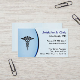 Medizinische Symbol-Visitenkarte des Arztes Visitenkarte