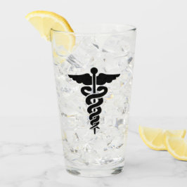 Medizinische Symbol-Widmung Glas