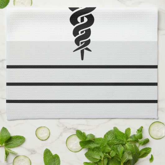 Medizinische Symbole Geschirrtuch (Gefaltet)