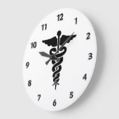 Medizinische Symbole Krankenschwestern und Ärzte Große Wanduhr (Winkel)