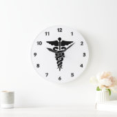 Medizinische Symbole Krankenschwestern und Ärzte Große Wanduhr (Zuhause)