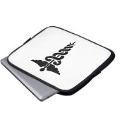 Medizinische Symbole Laptopschutzhülle (Vorne Knopf)