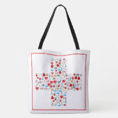 Medizinische Symbole Tasche (Rückseite)