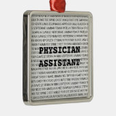 Medizinische Terminologie - Weihnachten Silbernes Ornament (Rechts)