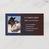 Medizinische Therapiekarte für Pferde Tierärztlich Visitenkarte (Vorderseite)