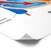 Medizinische Übersicht über den Herzblutfluss Poster (Ecke)